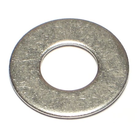 Flat Washer, Fits Bolt Size 3/8 In ,18-8 Stainless Steel 100 PK